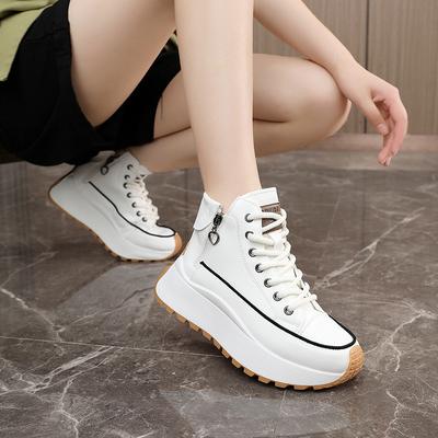 2025 взрывная повседневная модная спортивная обувь для скейтборда маленькие белые туфли нескользящие водонепроницаемые дышащие женские туфли для доски