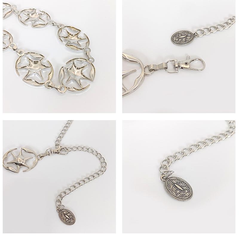 Модный пояс для юбки и костюма, украшение для женщин и девочек, высококачественная металлическая цепочка на талию в стиле панк, регулируемый пояс, аксессуары для одежды