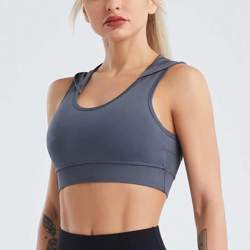 Women's Hooded Tank Top Yoga Fitness Exercise Running Quick Dry Breathable Top