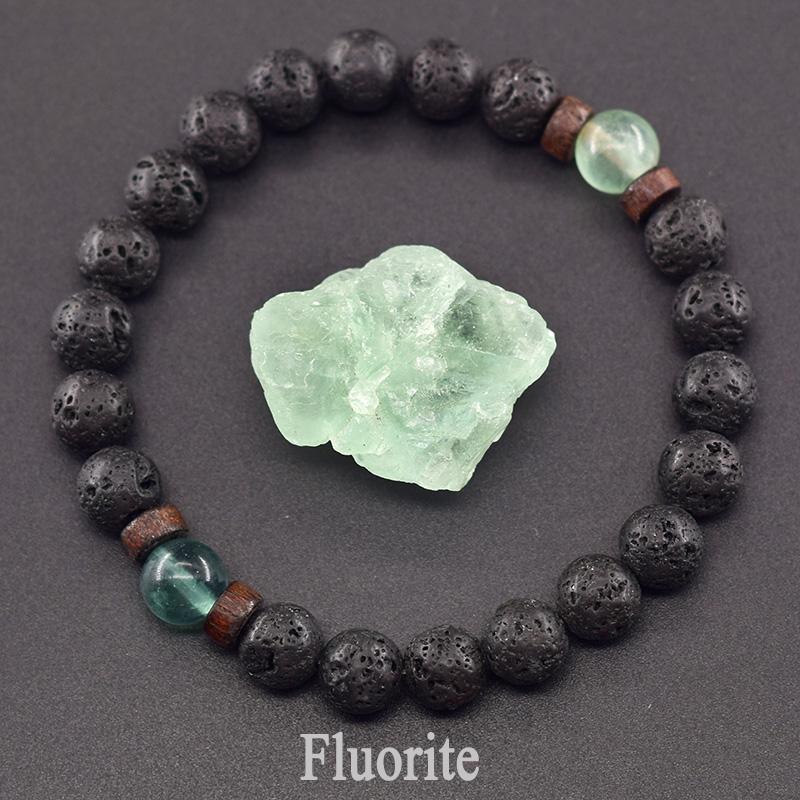 Браслет из натурального желтого тигрового глаза для мужчин и женщин, черный браслет из вулканической лавы, тибетский Будда, эластичная веревка, парный браслет из камня