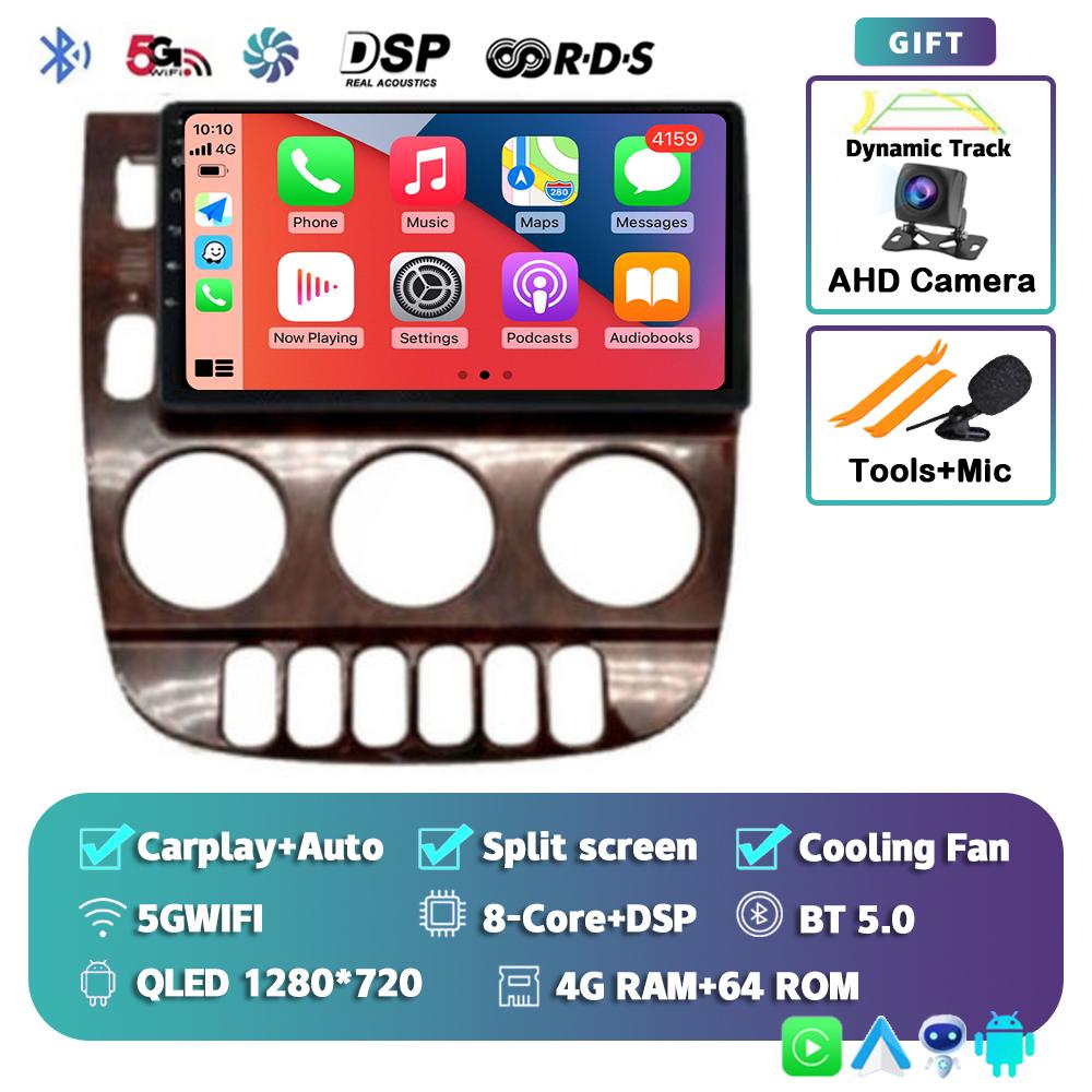 Android 13 Carplay Auto для Benz M-Class W163 ML 1997 1998 1999 2001 2002 2003 2004 2005 Автомобильный радиоприемник Мультимедийный проигрыватель Стерео DSP