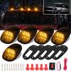 5PCS 12V LED Smoke Cab Roof Running Marker Car Lights Assembly Wire Harness Replacement For 1500 2500 3500 4500 5500 Pickup