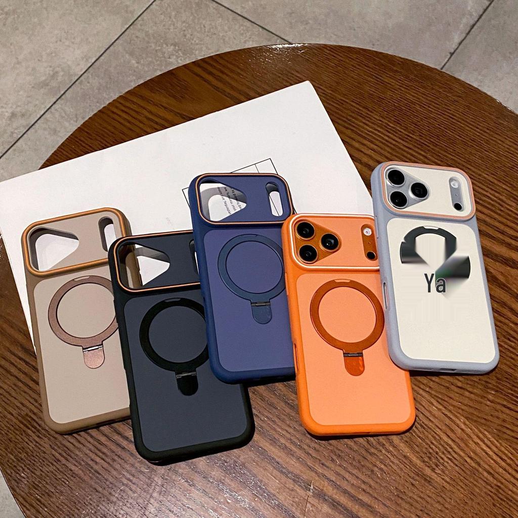 Двухцветный чехол-подставка 'Фантом' для Apple iPhone 17 Promax, Магнитная зарядка iPhone 16, Защитный чехол для iPhone 15 и 14
