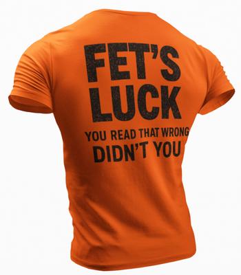Футболка Fets Luck You Read That Wrong • Забавная футболка с юмором из-за опечатки • Саркастичный графический принт