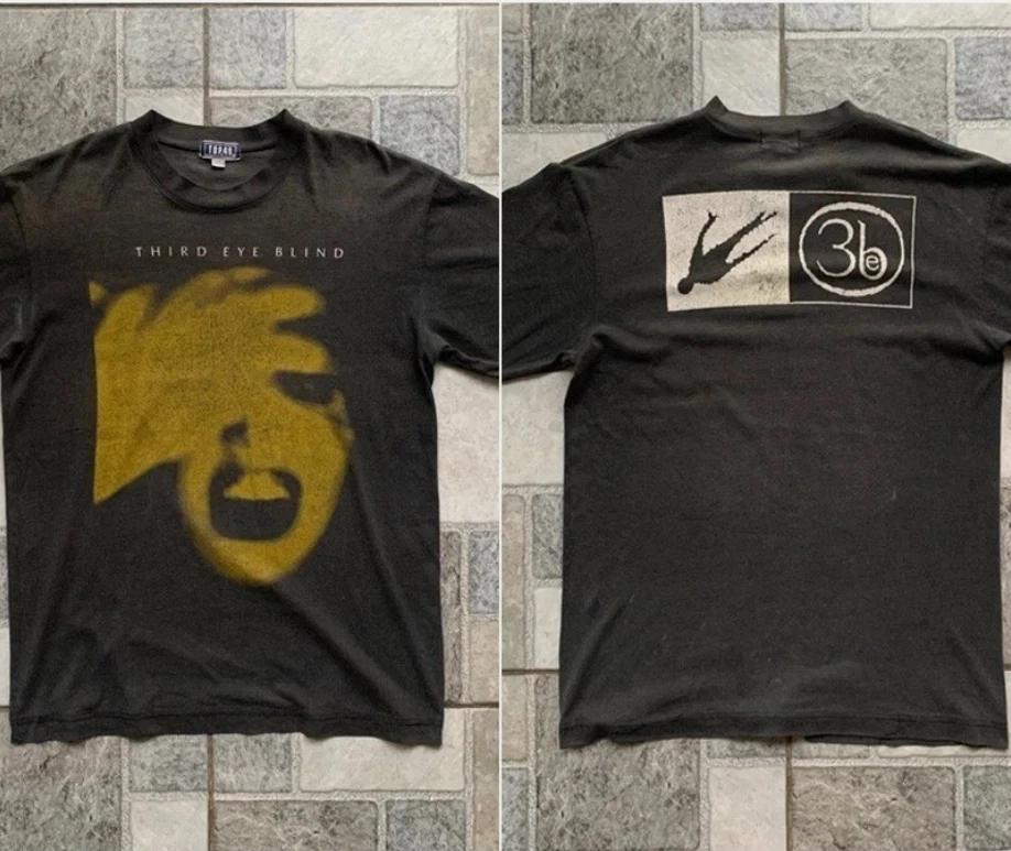 Third Eye Blind Band Tee Shirt Self Titled Album 2 sided black T shirt