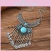 Геометрическое этническое ожерелье, кулон из цинкового сплава с цепочкой из бусин для бохо-украшений