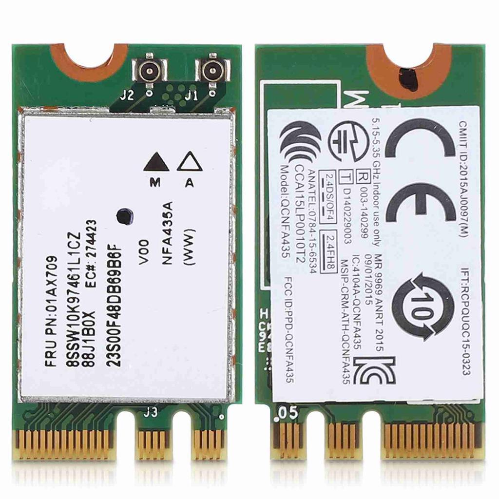 2.4G+5G Dual Band Wireless Network Card QCNFA435 NGFF M.2 Interface for Lenovo IdeaPad