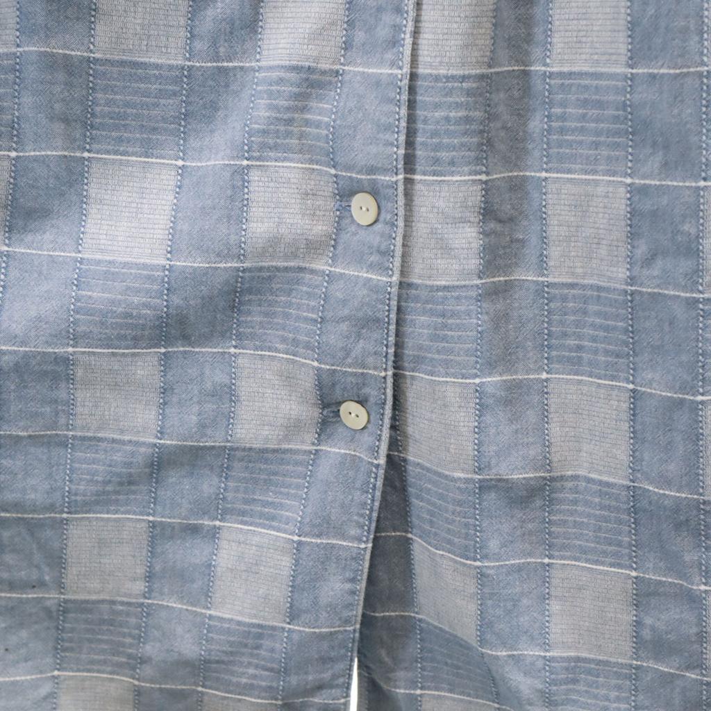 I.S. ISSEY MIYAKE 90s Made in Japan Old Check Pattern No sleeve Shirt dress Women Used