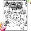 Раскраска для кошек для взрослых DIY Cat Designs Decompression Tear-resistant Cat Coloring Book Home