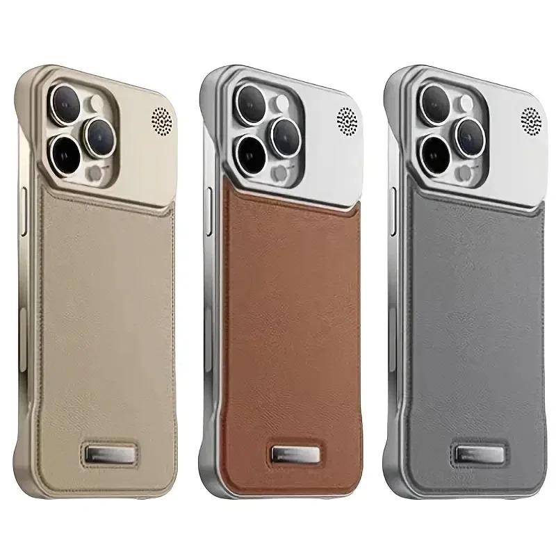Магнитный чехол для ароматерапии из ПУ-кожи для iPhone 17 Air 11 12 13 14 15 16 Pro Max Plus Mini, чехол без рамки с поддержкой беспроводной зарядки