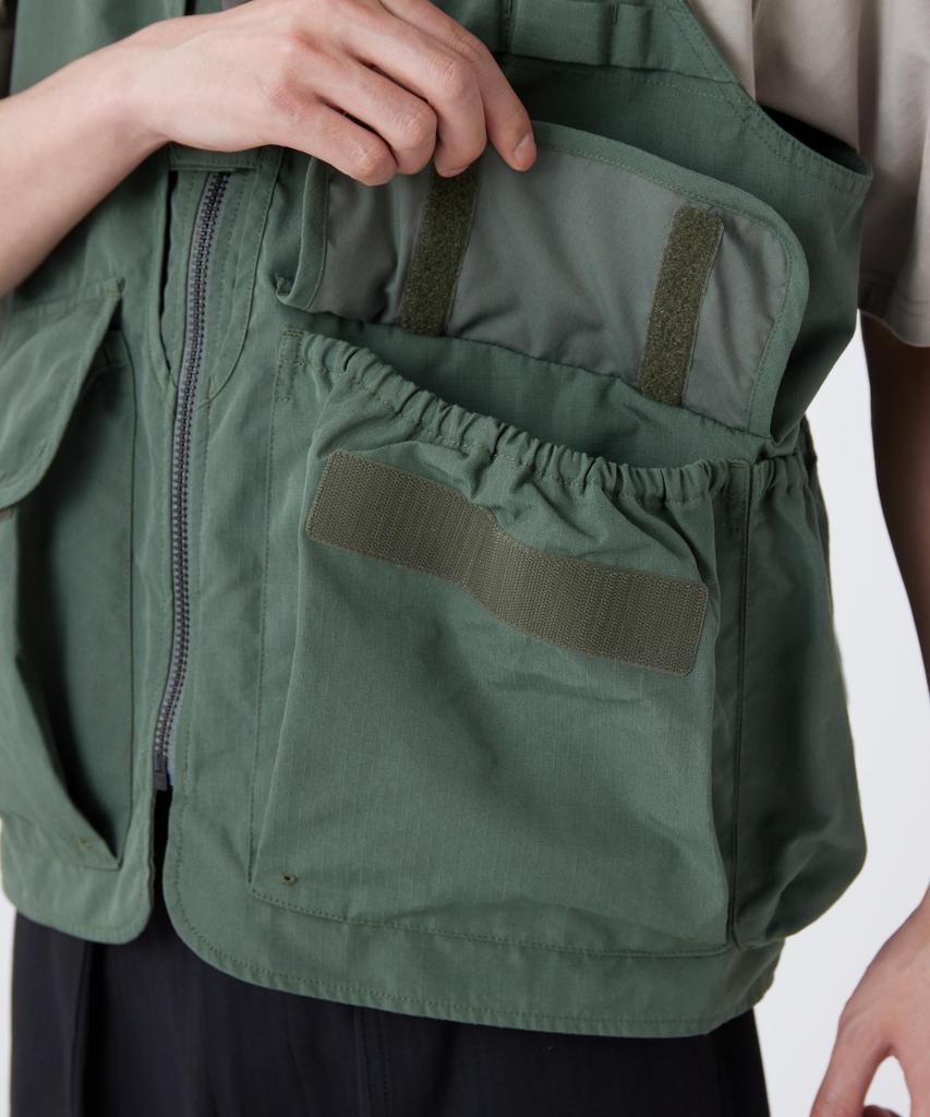 Snow Peak TAKIBI Ripstop Vest VT-26SU002, Men's/Women's, OLIVE, M