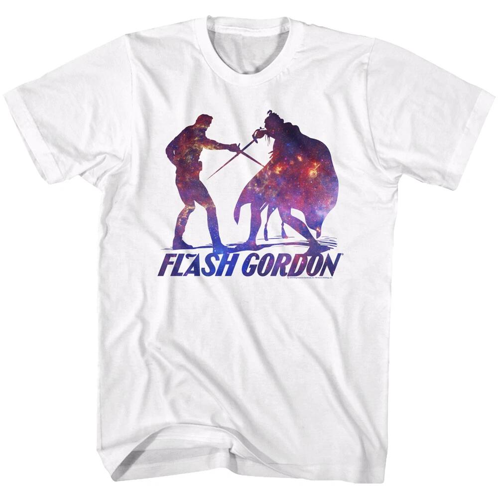 Flash Gordon Classic 80's Movie Ming & Flash Silhouette Fight Men's T Shirt