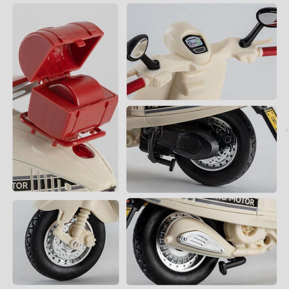 Diecasts Vehicle Retro Motorcycles Cars Toys Zinc Zinc Alloy Vehicles Light Music Toy Home Decoration