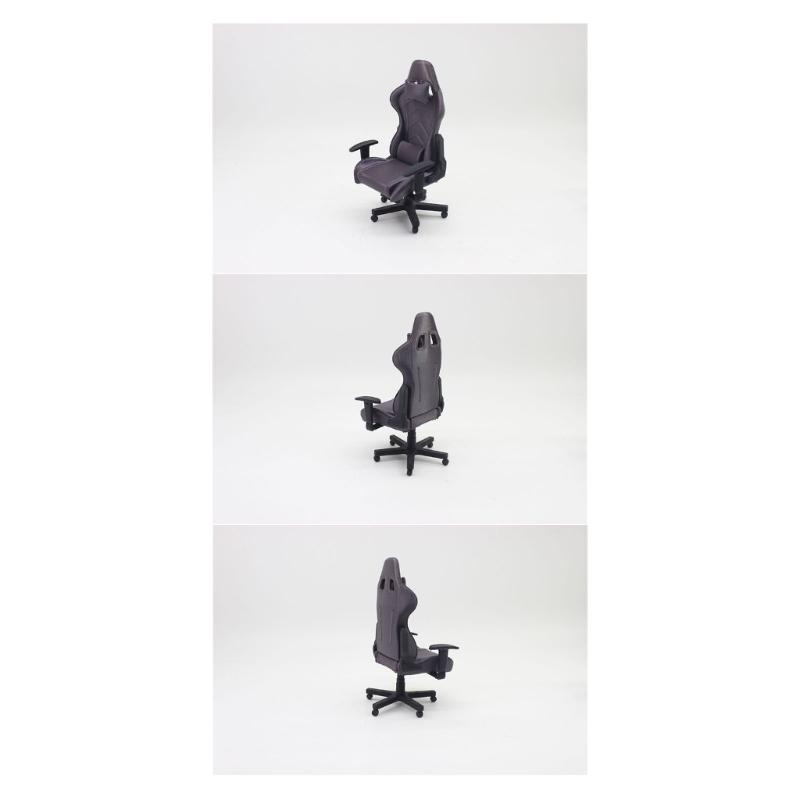 Compact Black Office Scene Model With Precise Proportions Ideal For Photography And DIY Projects