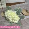 Ins Nordic Style Flocked Peony Flower High Imitation Home Living Decoration Искусственный цветок Роса Лотос Имитация Цветка