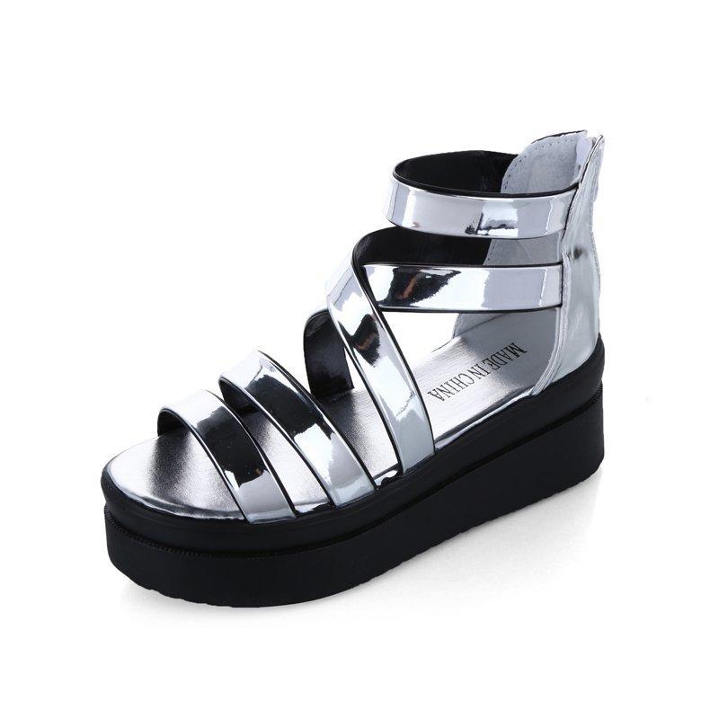 Leather Roman Sandals Women New Summer Breathable Non-Slip Flat Casual Sandals Beach Shoes Outdoor Women's Shoes