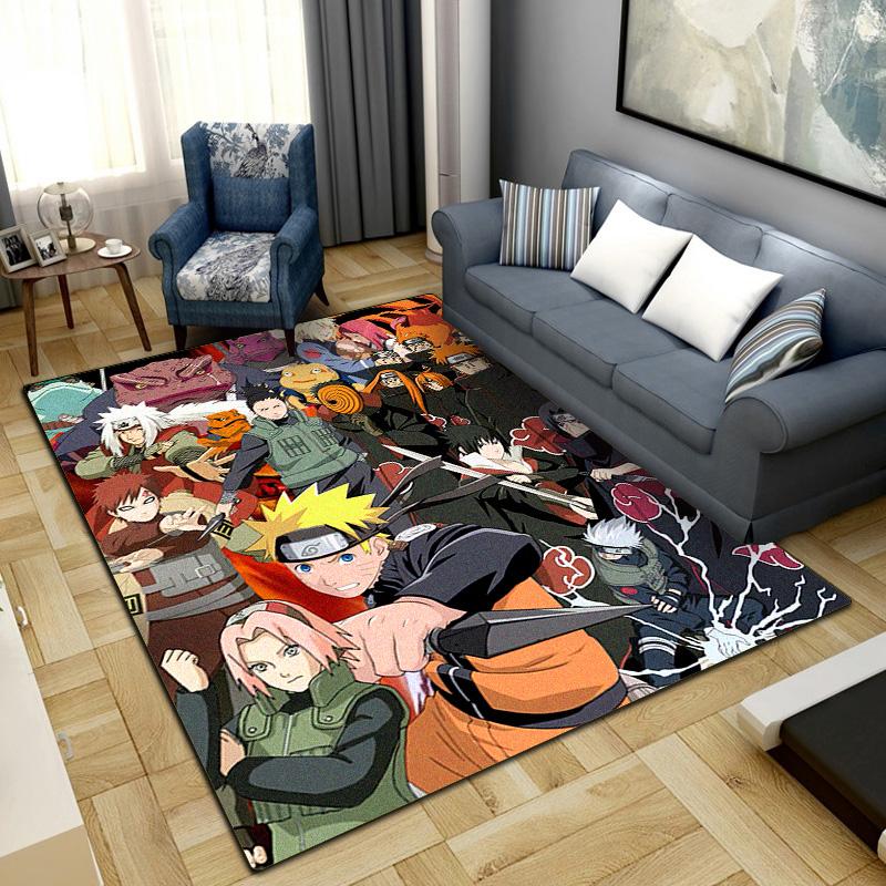 Anime-Naruto Area Carpet for Living Room Bedroom Home Decor Cool Movie Mat Floor Mat -LXR75