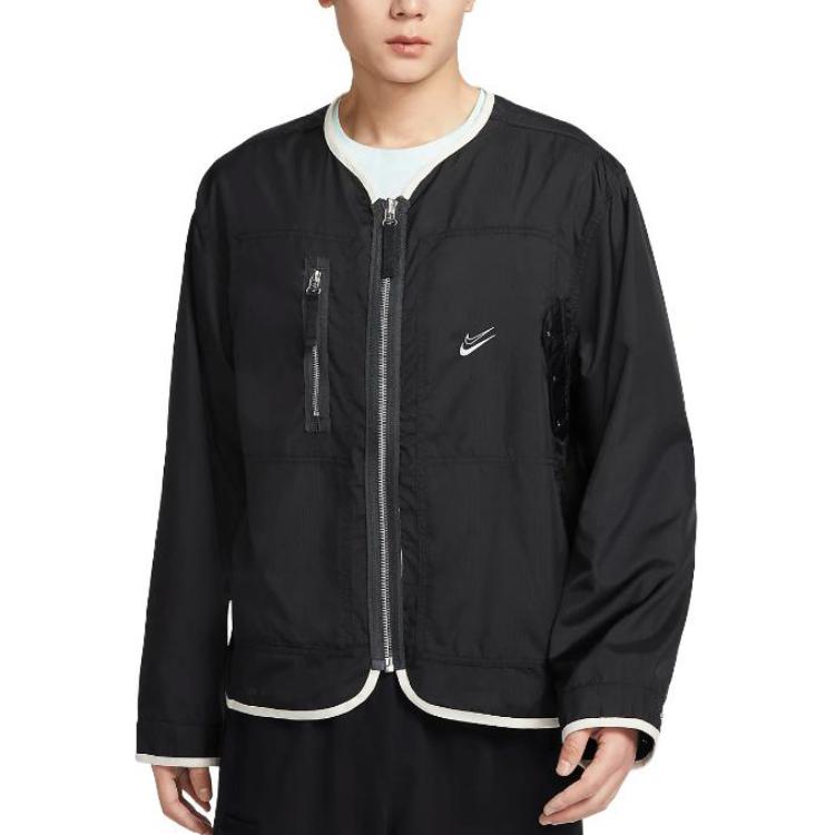 Nike Куртки Мужские Черный V-образный вырез Умеренный Другое DX0336-010