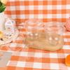 10Pcs 10Oz Disposable Mousse Cups Cake With Lid Clear Plastic Boxes Ice-Cream Dessert Picnic Pudding Jelly Dessert Yogurt Cups