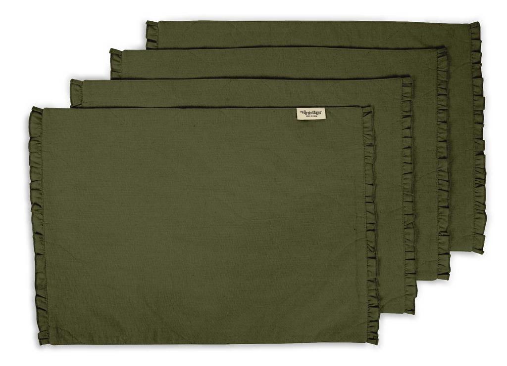 Vargottam Черный домашний декор, двусторонний декор стола, оборки, салфетки, двусторонний обеденный коврик-набор