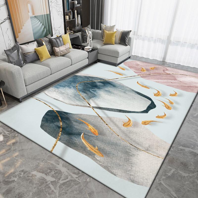 Ковер с принтом для гостиной, большой площади, противоскользящий ковер для спальни, прикроватное одеяло, аксессуары для домашнего декора