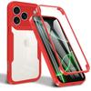 Protective Case - BOOLING - for iPhone 17 Pro - Full Protection - TPU and PC - Red