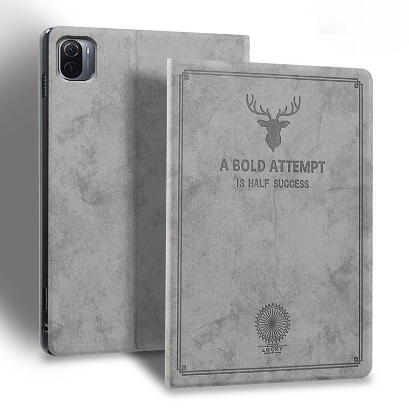 Чехол для Huawei MediaPad T5 T8 C3 T10, тонкий ретро складной чехол с откидной подставкой из искусственной кожи, чехол для Matepad SE M2 M3 M5 M6