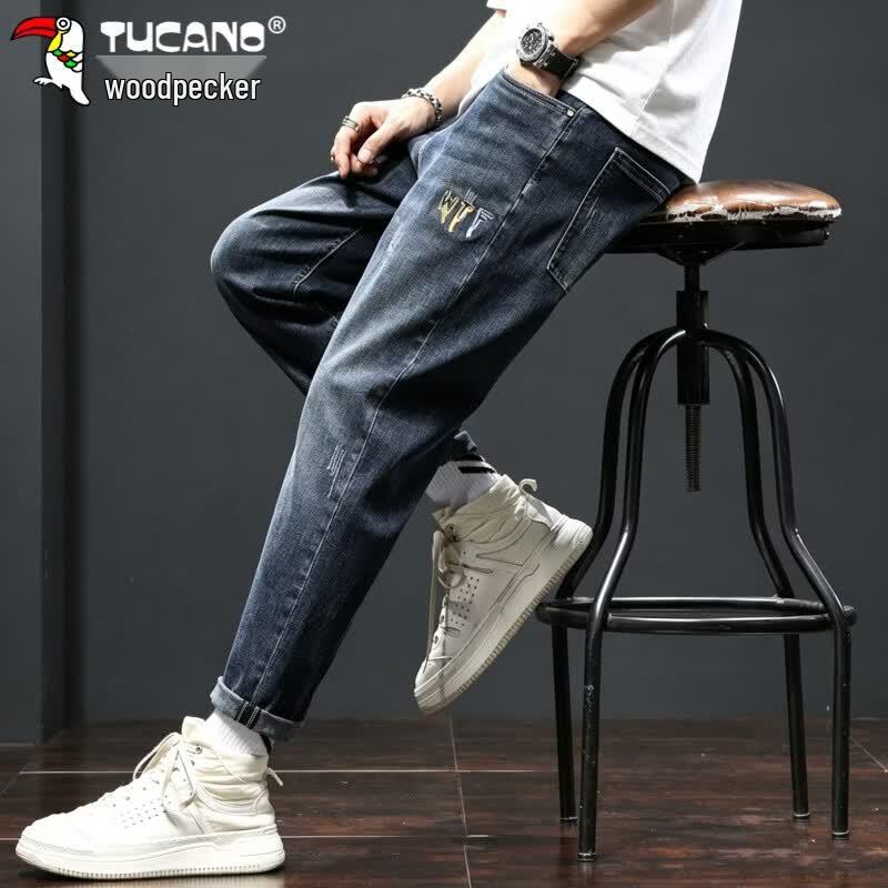 TUCANO Men's Loose Straight Stretch Jeans