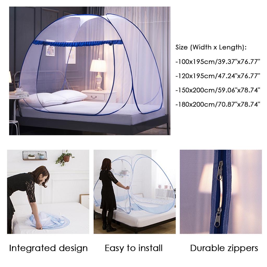 Mosquito Net Folding Double Door Camping Tent Summer Student Dormitory Home Bed Canopy Mosquito Net Netting Bedding