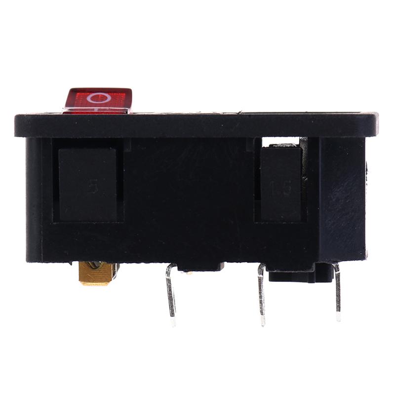 Входная розетка с предохранителем 10A 250V 3-контактный IEC320 C14 Ad