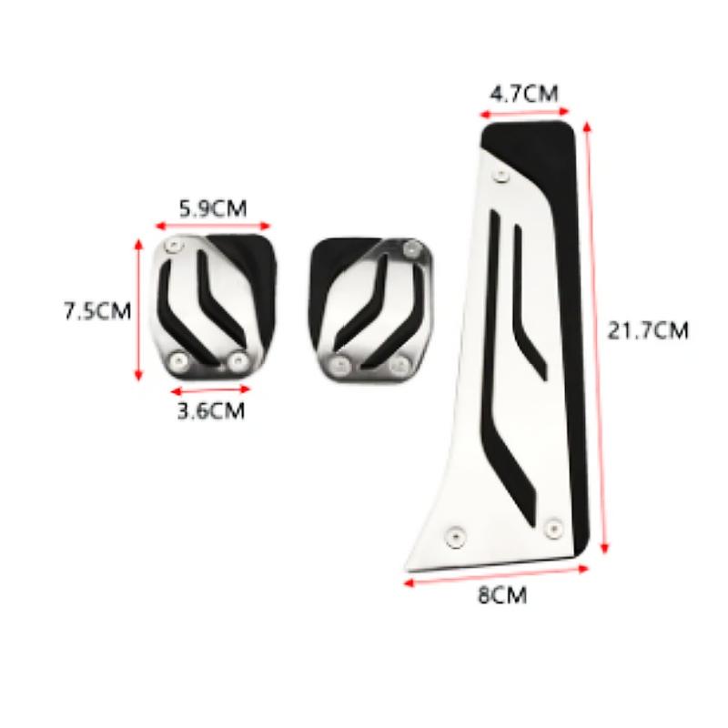 Автомобильные педали для BMW X3 G01 X4 G02 2019-2022 LHD, акселератор, газ, топливо, тормоз, сцепление, чехол для педали, противоскользящая накладка, аксессуары