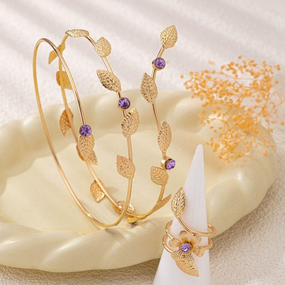 Multi Style Opening Arm Bracelet Gold Color Arm Bracelet Elegant Armband Women's Accessories