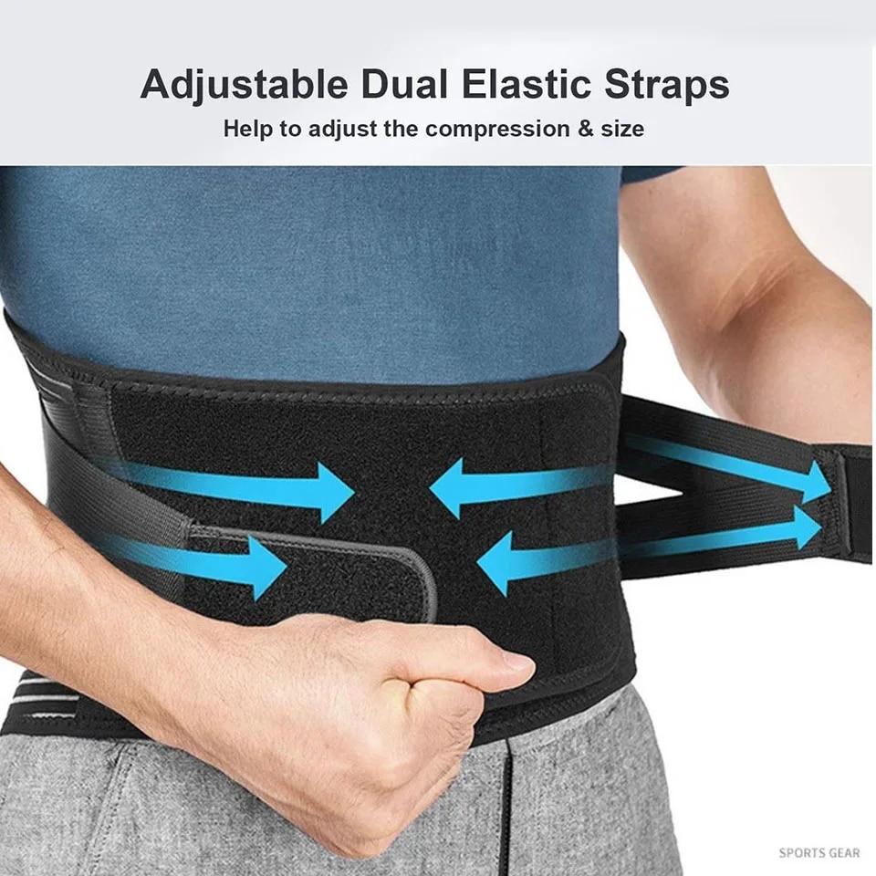 Waist Support Belt 6 Sections Anti-Slip Orthopedic Waist Support Breathable Waist Support Belt