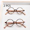 2PCS Suit Tortoise Frame Presbyopic Reading Glasses Anti Blue Light Computer Hyperopia Eyeglasses Eyewear