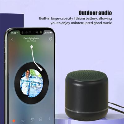 Высококачественный мини-динамик Bluetooth с металлической текстурой, компактный и портативный, подходит для альпинизма и велоспорта