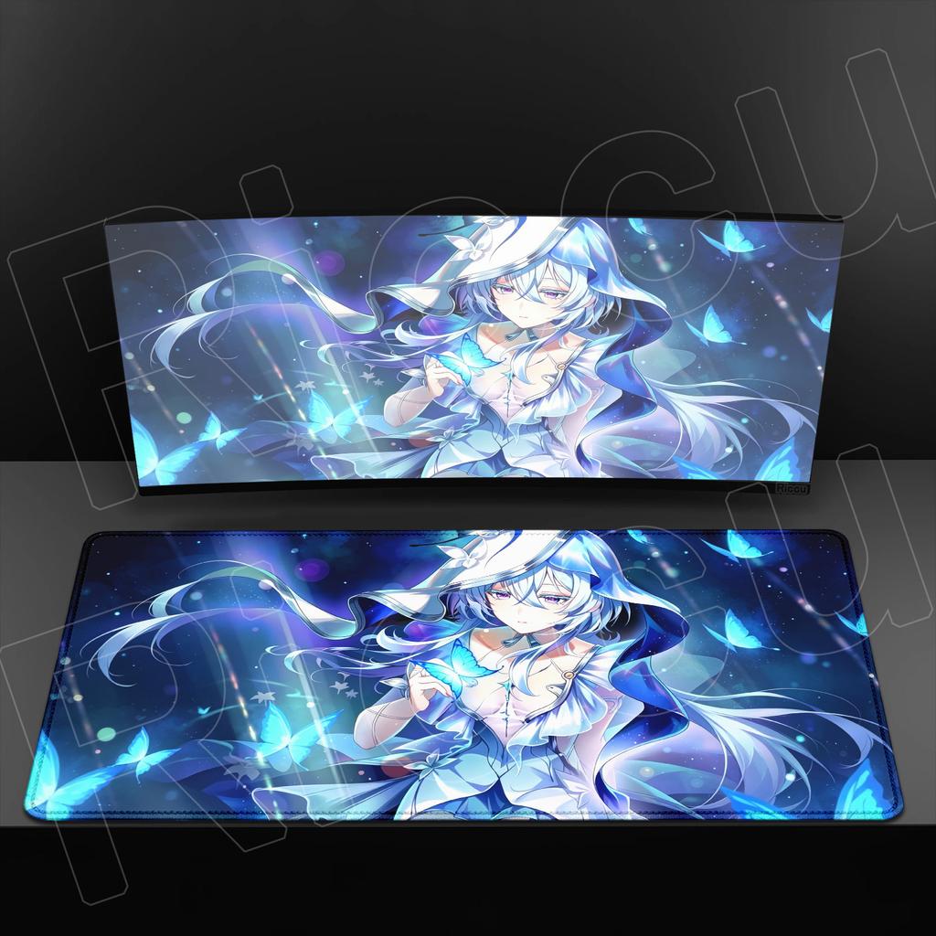 Эргономичная резиновая коврик для мыши для офиса Игровой Wuthering Waves The Shorekeeper Коврик для клавиатуры Нескользящий Устойчивый к истиранию HD Большой игровой коврик для мыши