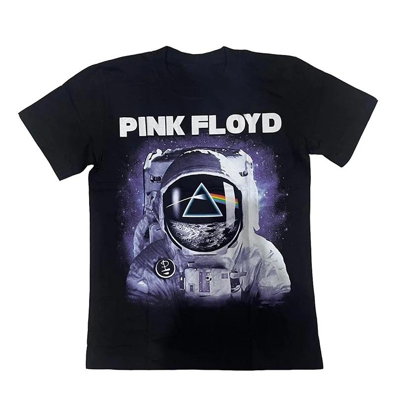 Харадзюку Хип-хоп Уличная одежда Топ Футболка с принтом Pink Floyd Мужская Женская Оверсайз Y2k Хлопковая Хип-хоп Футболка Футболка с коротким рукавом Одежда