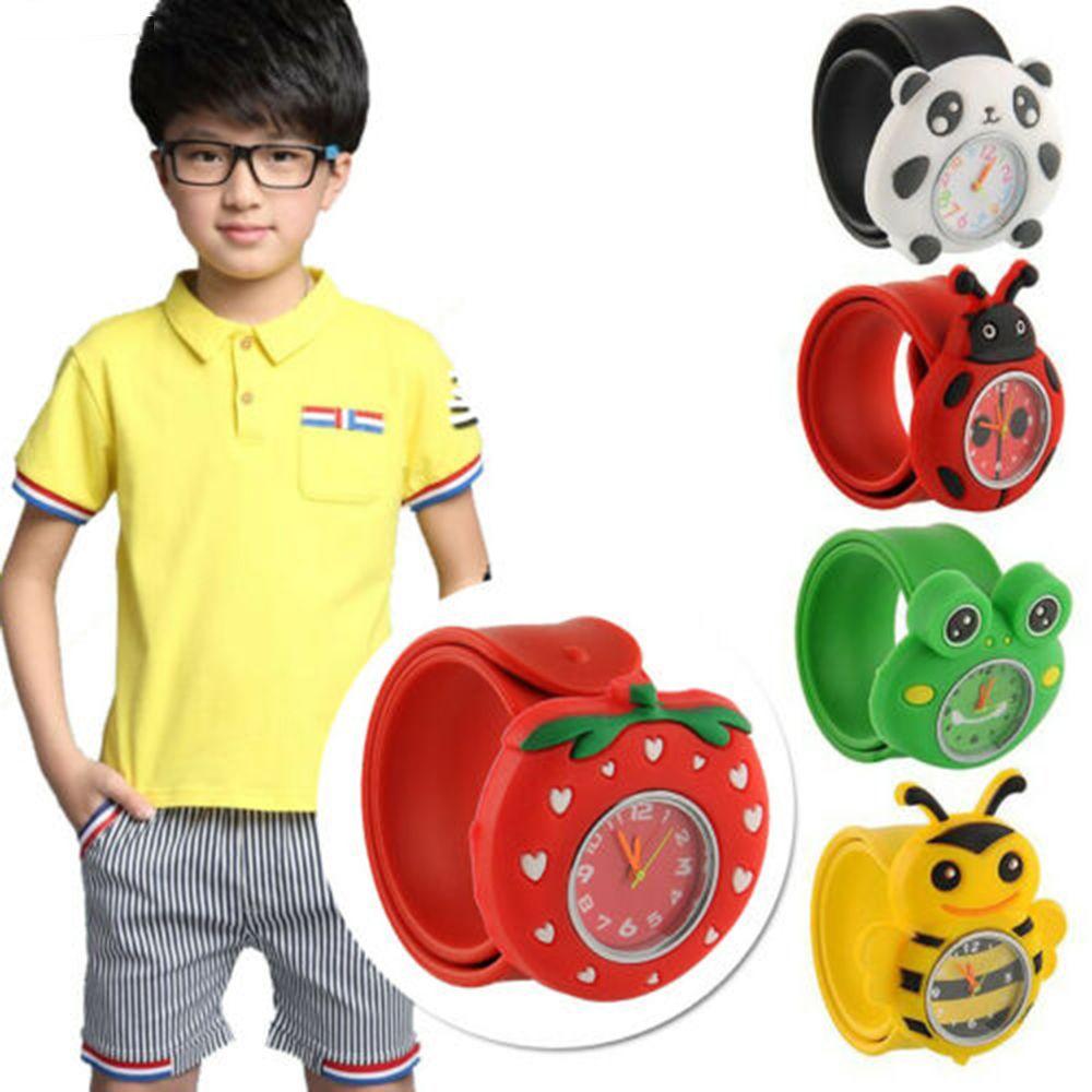 Cartoon Silicone Gifts Boys Kids Baby Quartz Wristwatches Wrist Watches Children Watches