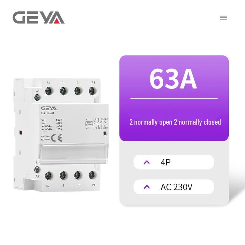 Бытовой AC/DC контактор и реле управления GEYA (220В, 24В/12В)