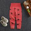 Children's 100% Cotton Autumn Pants, High-waisted Belly-protecting Pants, Baby Pants with Open Crotch, Boys' and Girls' Undershirts and Sleep Pants