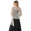 60*190cm Women Classic Sequin Shawls and Wraps, Sheer Sparking Scarf Pashmina for Evening Dress Fringed Scarves
