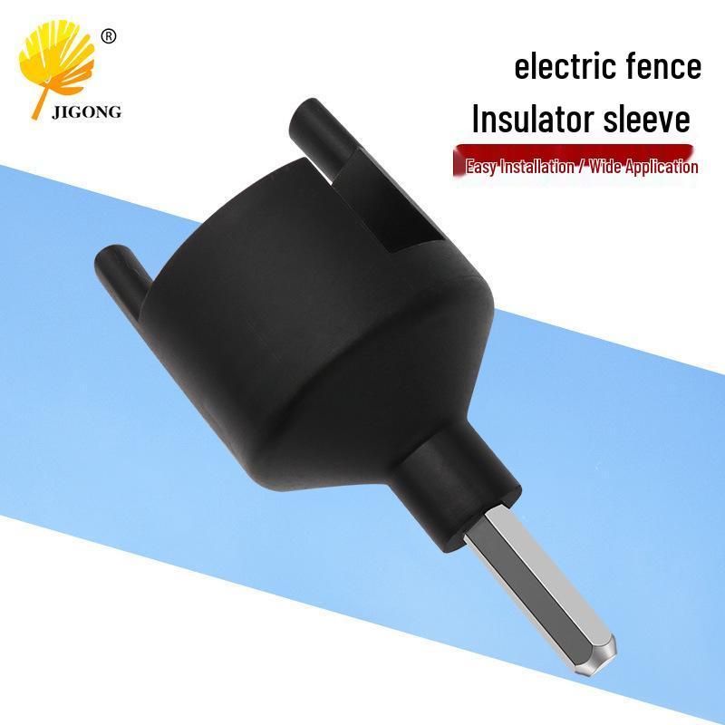 Self-Tapping Electronic Fence Insulator Sleeve & Wire Hook