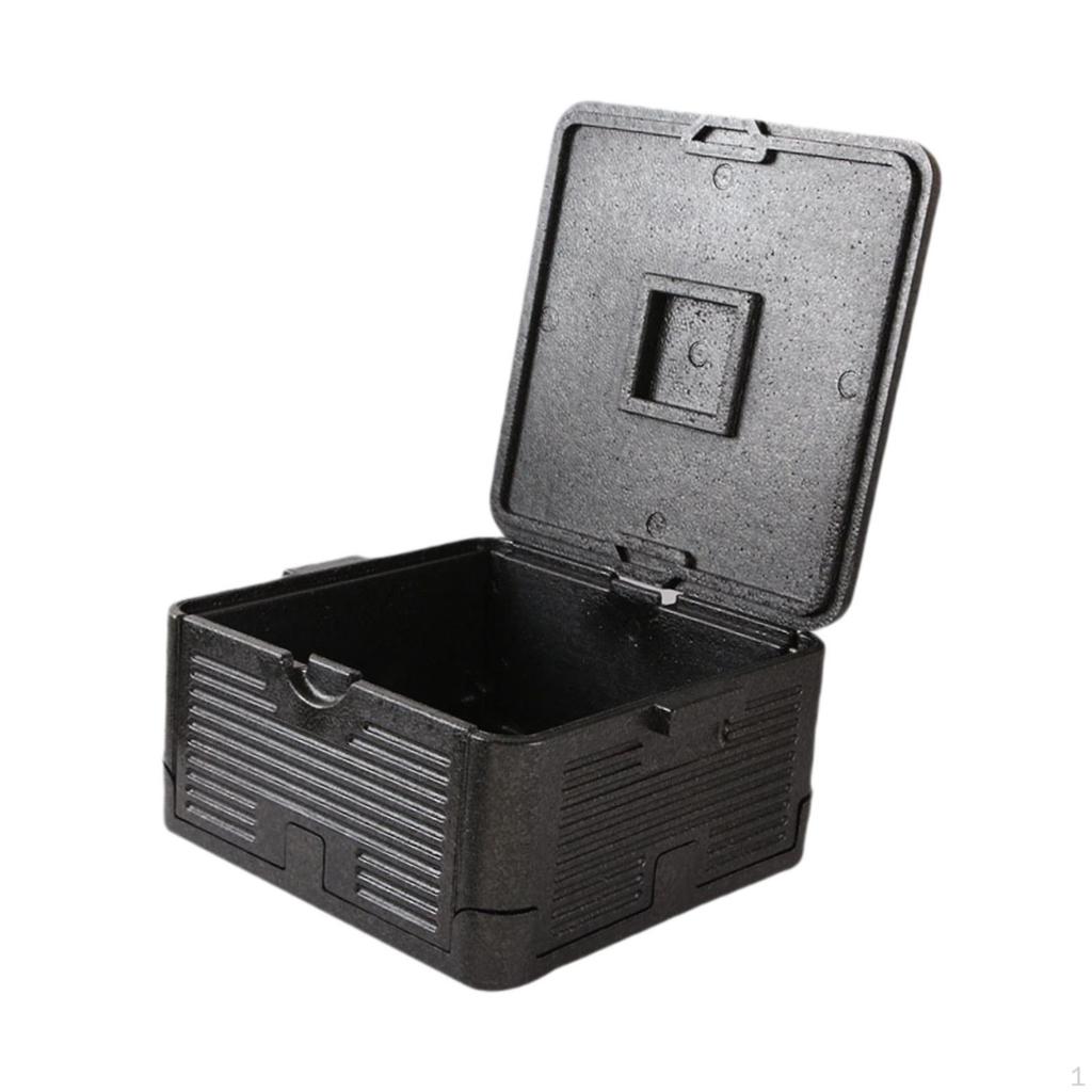 Camping Cooler Insulated Ice Chest Folding with Lid, Storage, Reusable Foam Food Carrier