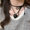 Ожерелье с подвеской в виде любви в корейском стиле, дизайн в стиле меньшинств, цепочка для свитера, милая веревочная цепочка, женское ожерелье