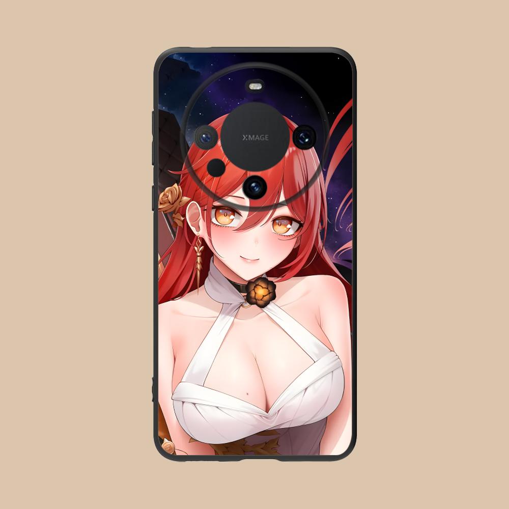 HSR Himeko Матовый ТПУ Чехол для Мобильного Телефона для Huawei Mate 60 50 40 30 20 10 Pro Plus Lite E 5G Цветной Печатный Чехол