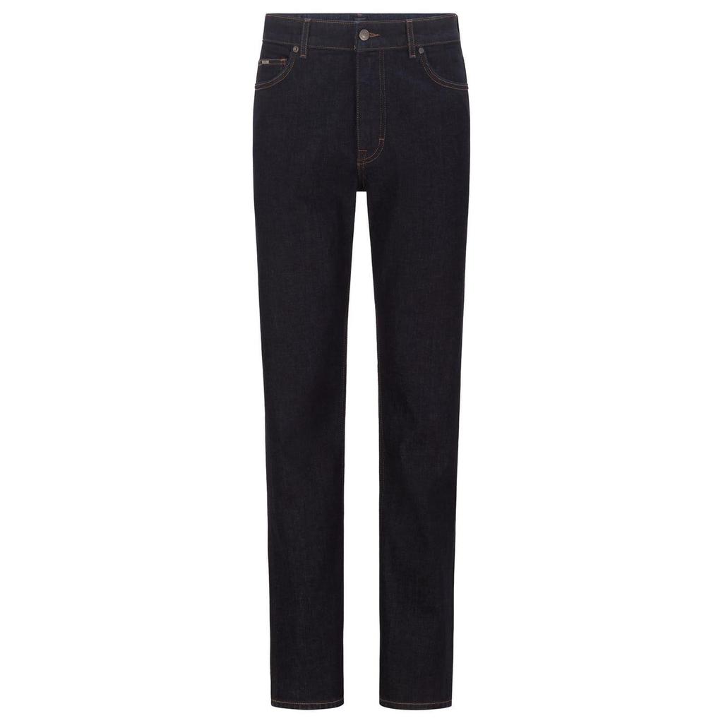 Boss Mens Albany Leather Patch Regular Jeans