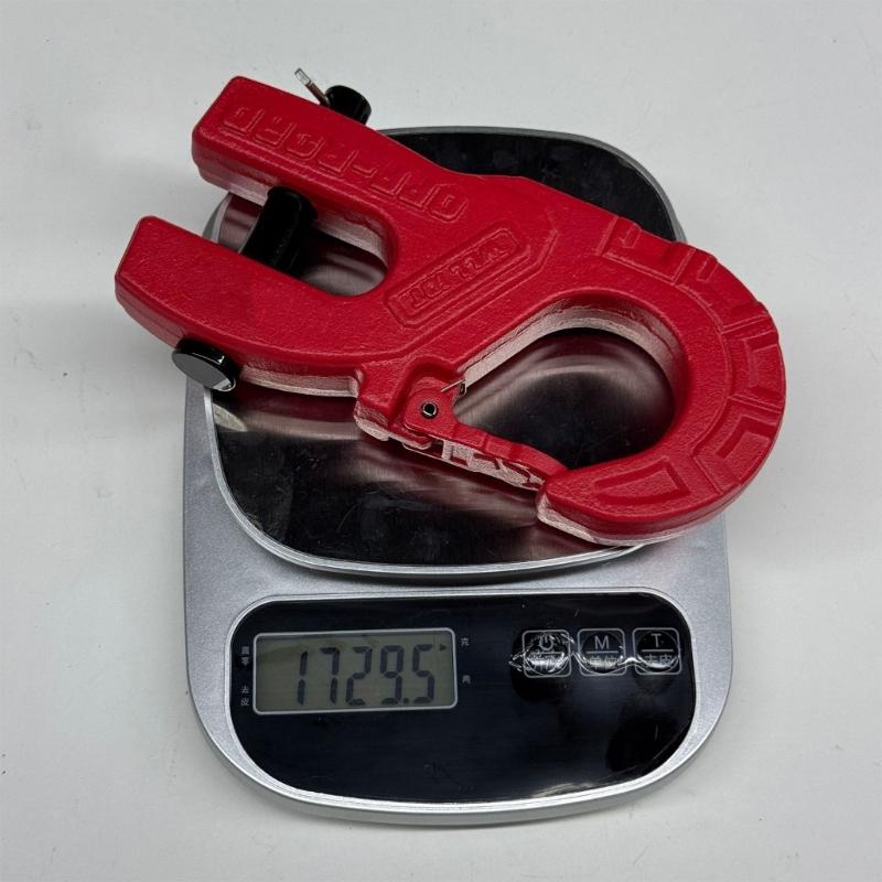 3/8" Tow Winch Hook 10T Winch Hook, Vehicle Recovery Winch Hook For Synthetic Rope Steel Construction 31967Lbs