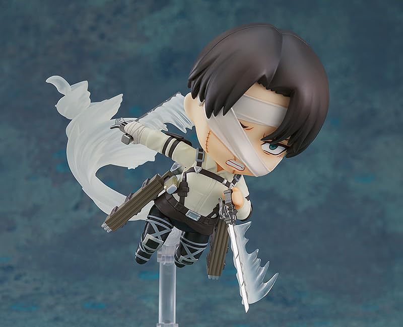 Good Smile Company Nendoroid Атака титанов Леви Аккерман Финальный сезон Пластиковая окрашенная подвижная фигурка Вер. Немасштабируемый (Переиздание)