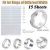 15 Sheets Silicone Ring Size Reducer Invisible Ring Guards New Reducer Pads  Loose Rings Jewellery
