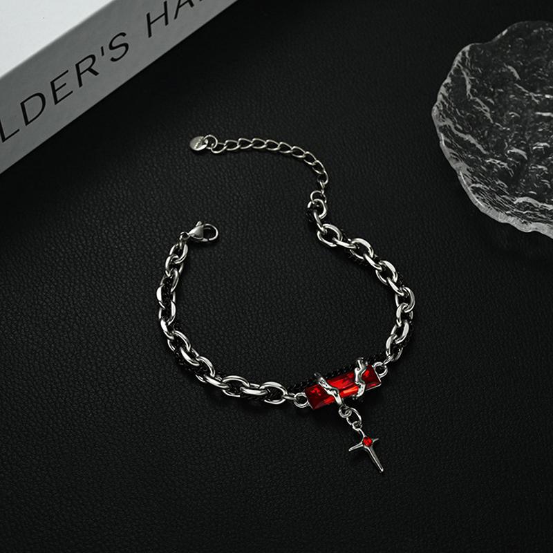 Fashion Exquisite Zircon Star Charm For Women Men Punk Style Star Silver Color Chain Adjustable Bracelet Jewelry Accessories